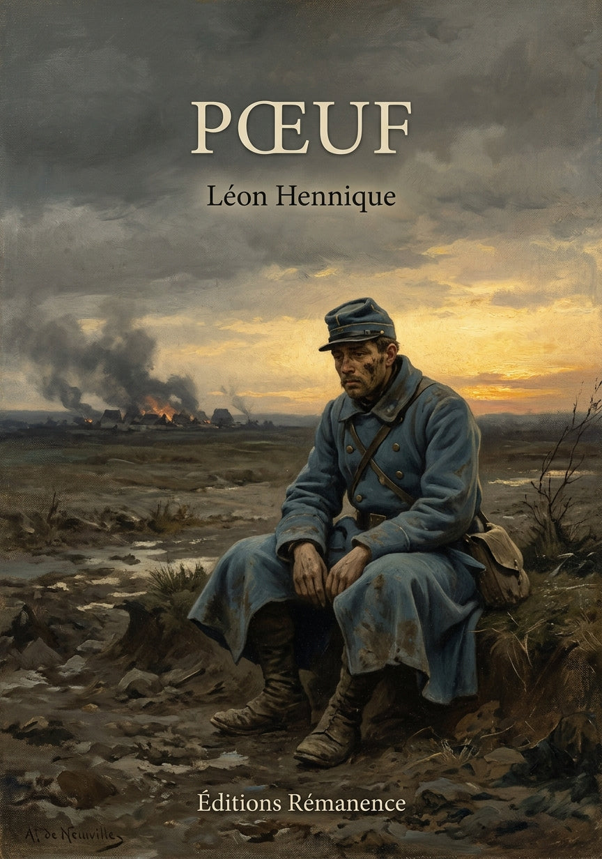 Livre Pœuf par Léon Hennique - Couverture - Editions Remanence