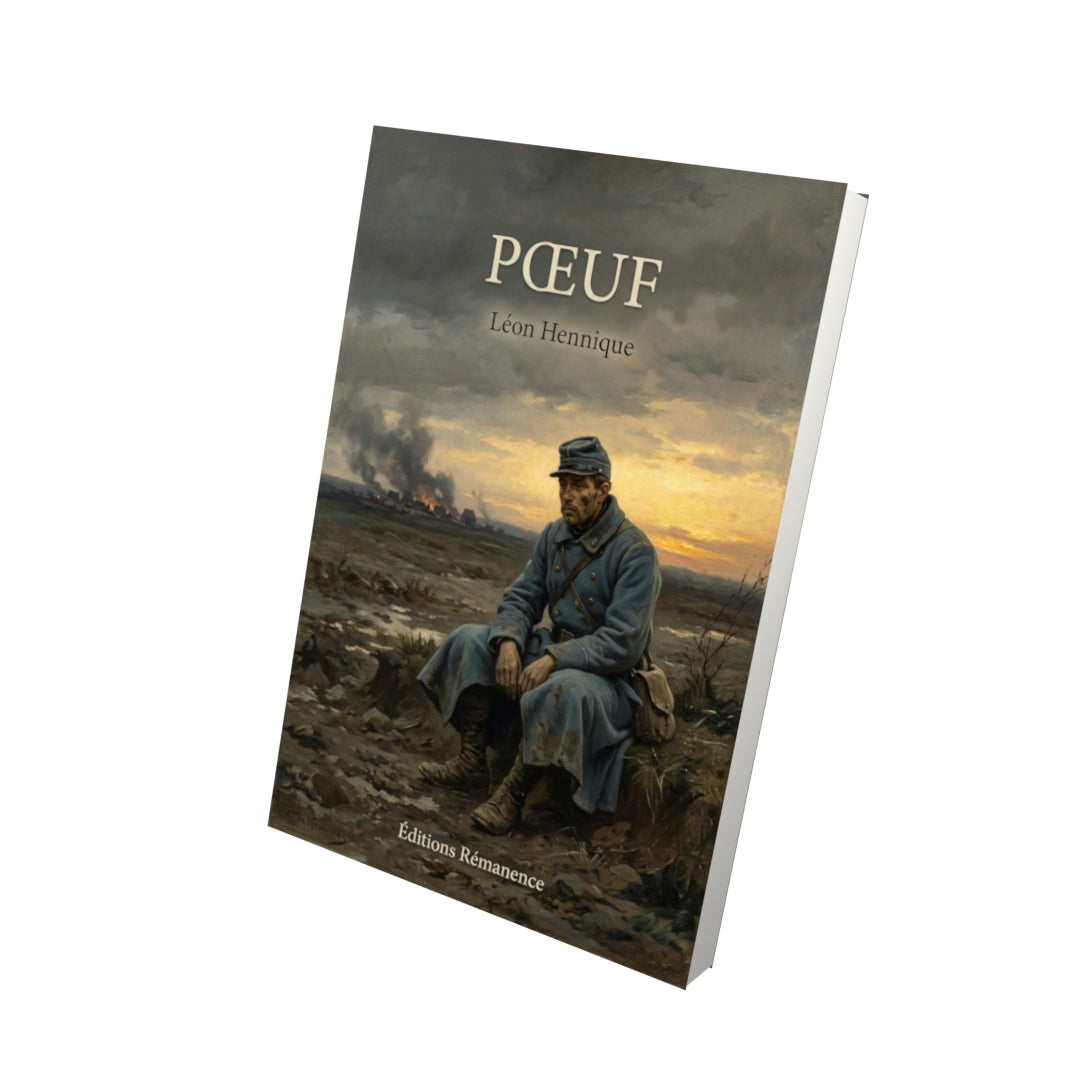 Livre Pœuf par Léon Hennique - Vue 3D - Editions Remanence
