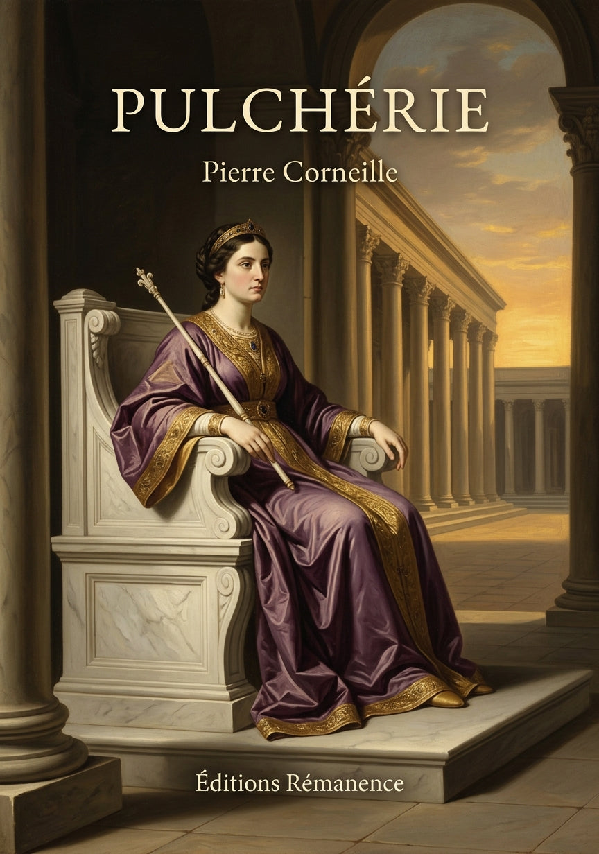 Livre Pulchérie par Pierre Corneille - Couverture - Editions Remanence