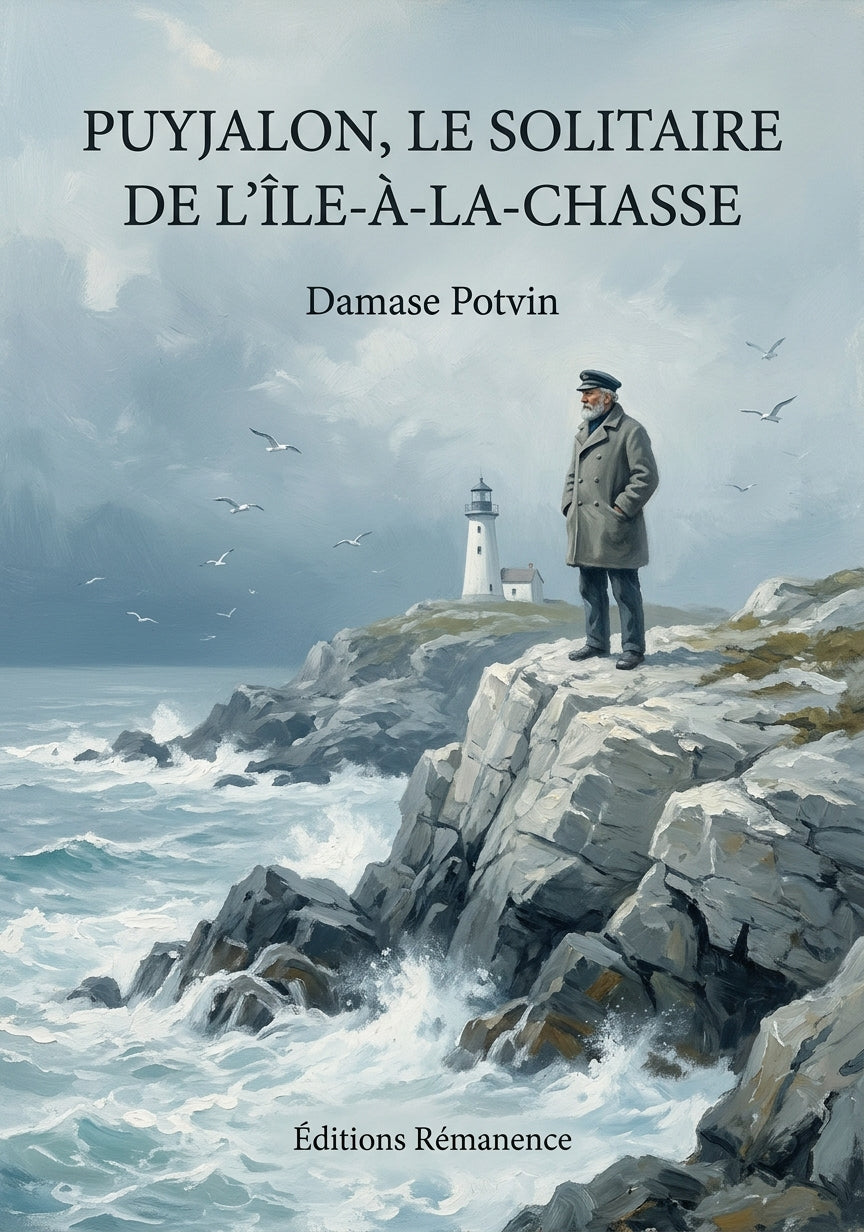 Livre Puyjalon, le solitaire de l’Île-à-la-Chasse par Damase Potvin - Couverture - Editions Remanence