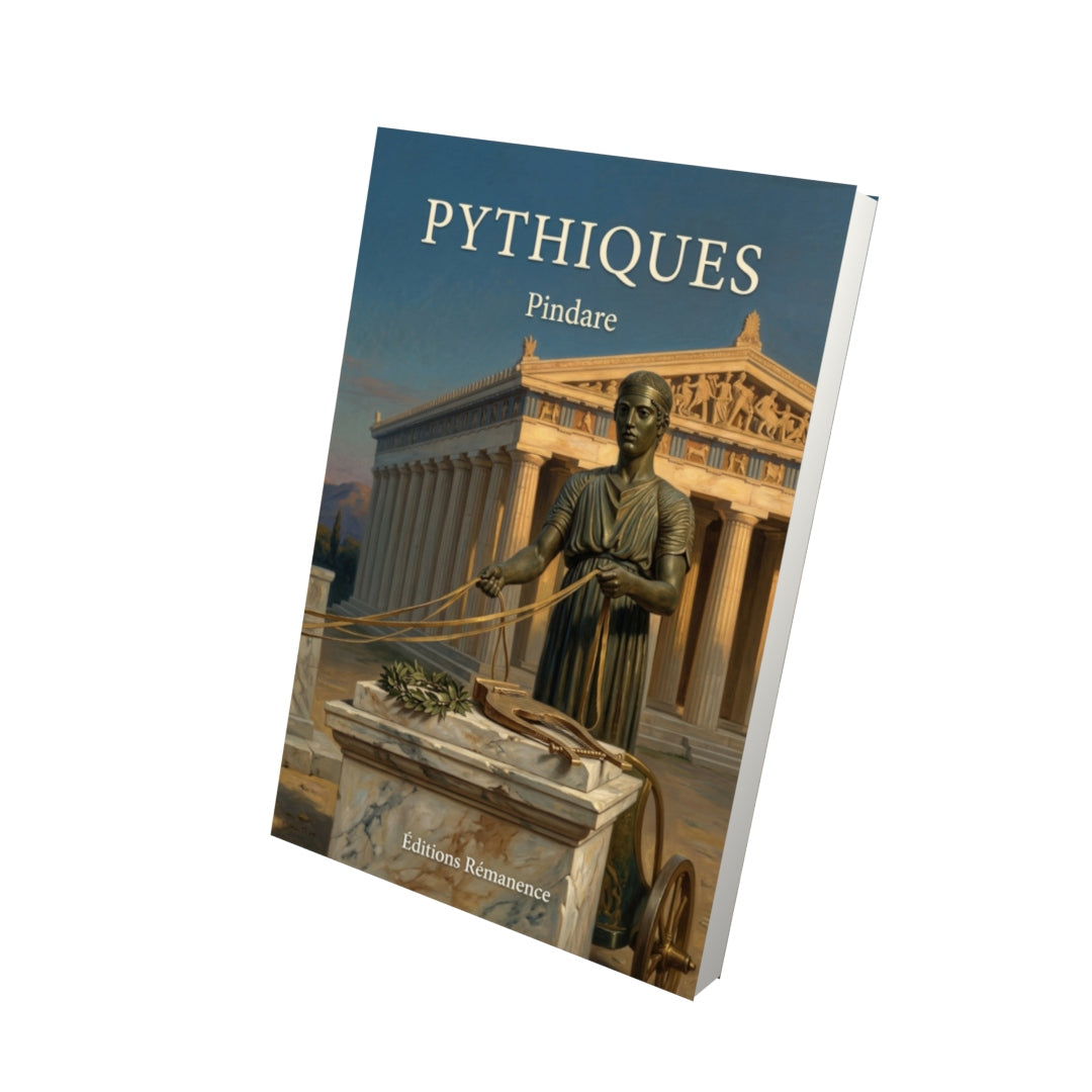 Livre Pythiques par Pindare - Vue 3D - Editions Remanence