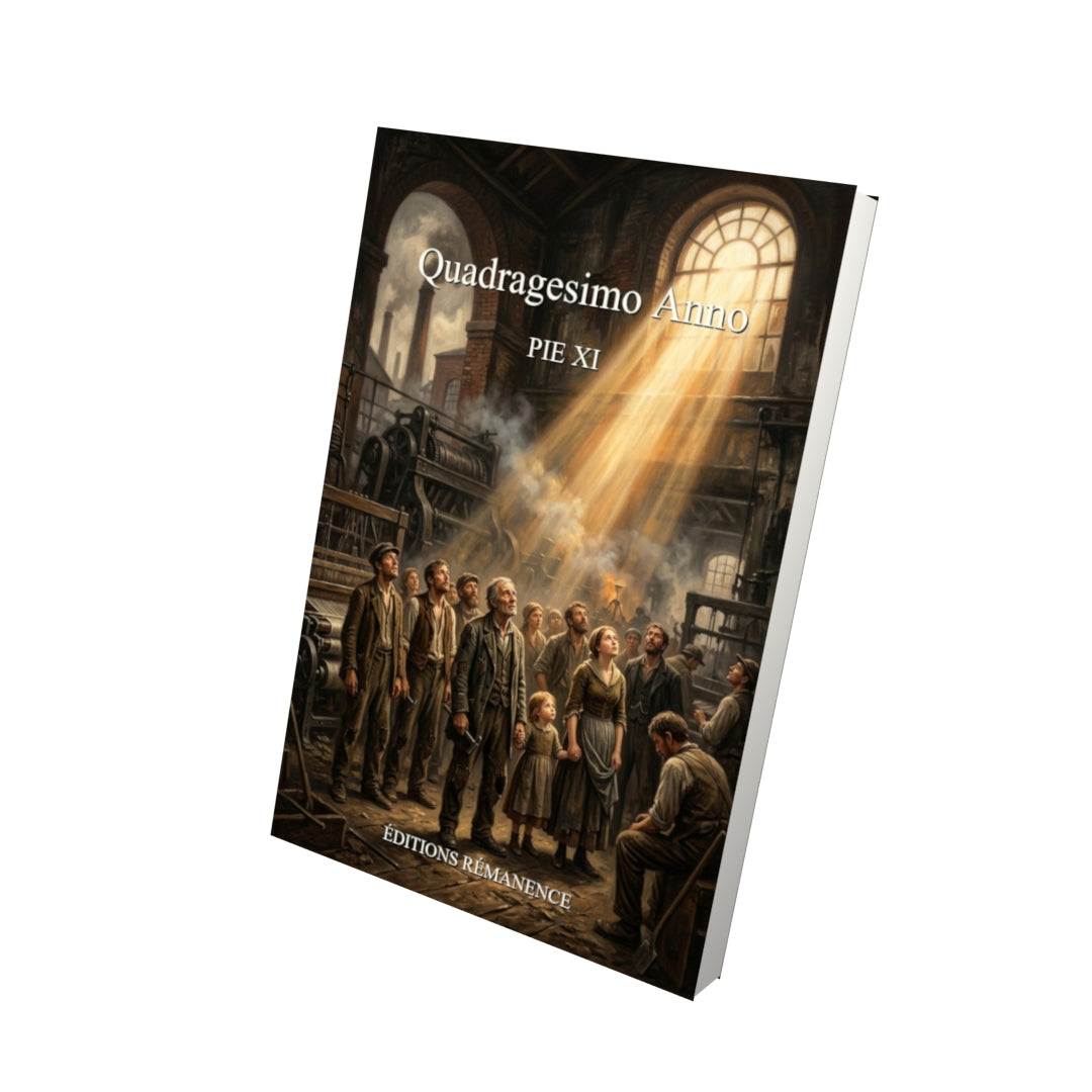 Livre Quadragesimo Anno - Pie XI - Vue 3D - Editions Remanence