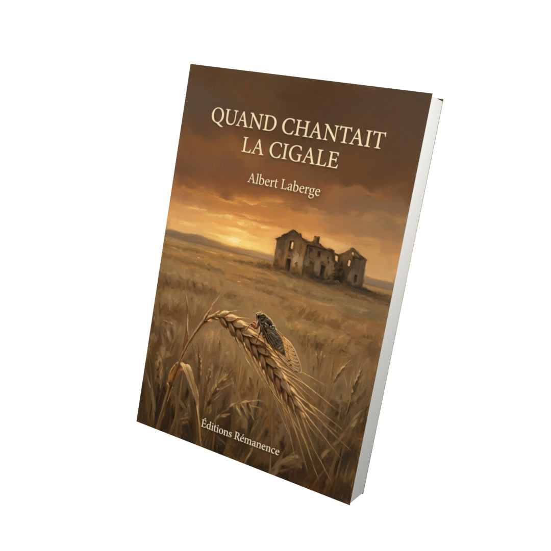 Livre Quand chantait la cigale par Albert Laberge - Vue 3D - Editions Remanence