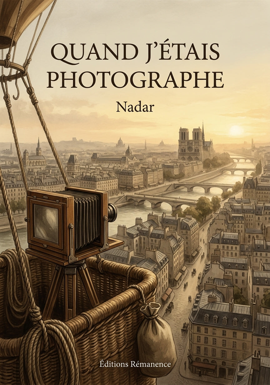 Livre Quand j’étais photographe par Nadar - Couverture - Editions Remanence