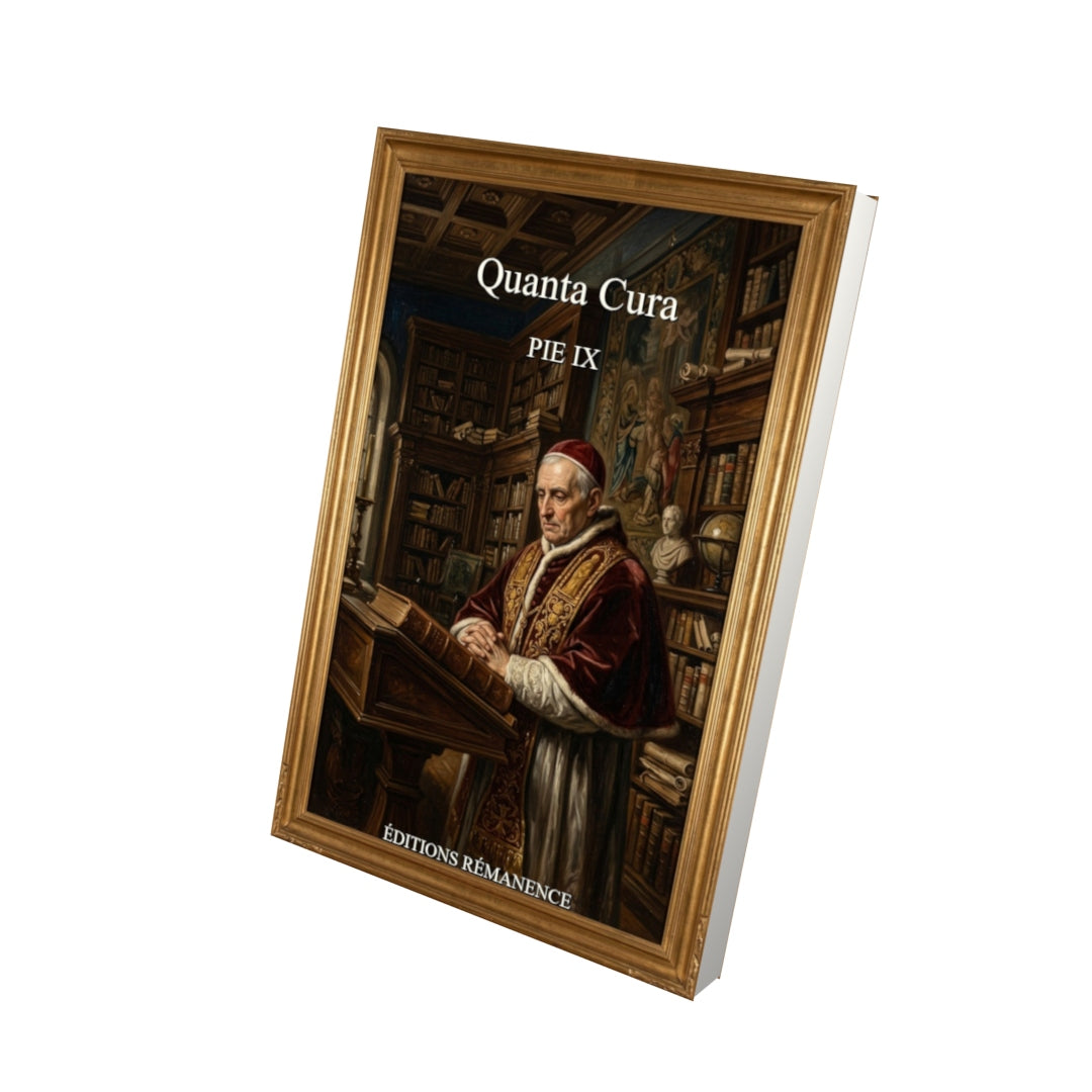 Livre Quanta Cura - Pie IX - Vue 3D - Editions Remanence