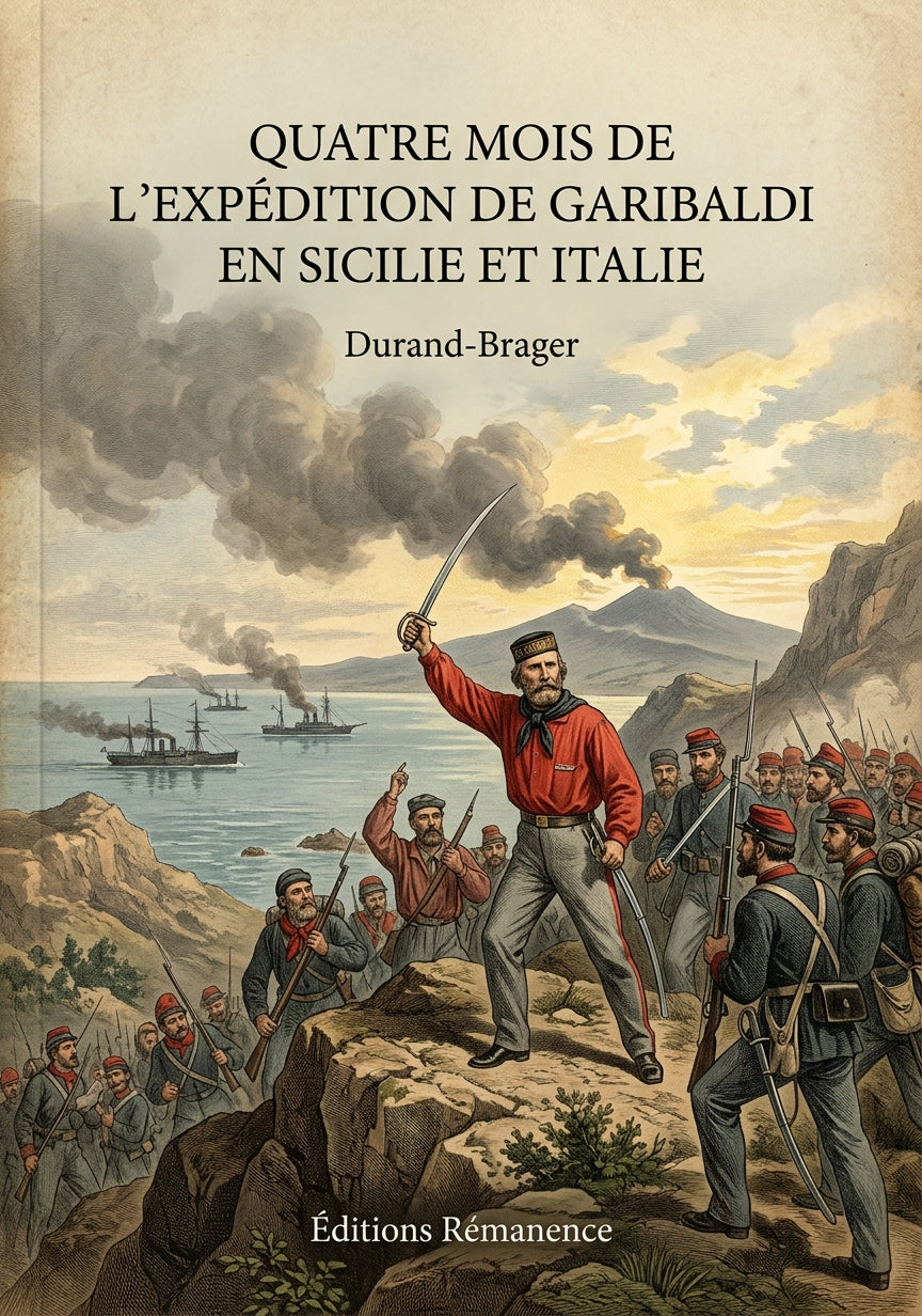 Quatre mois de l'expédition de Garibaldi en Sicilie et Italie - Durand-Brager (Couverture)