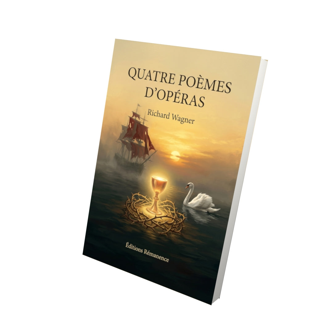 Livre Quatre Poèmes d’opéras par Richard Wagner - Vue 3D - Editions Remanence