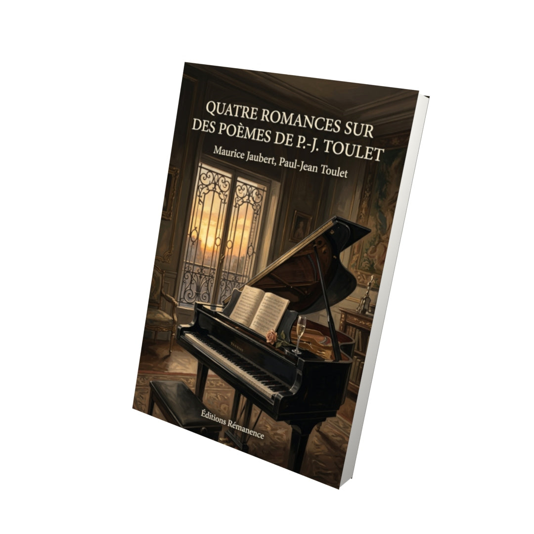 Livre Quatre Romances sur des poèmes de P.-J. Toulet par Maurice Jaubert, Paul-Jean Toulet - Vue 3D - Editions Remanence