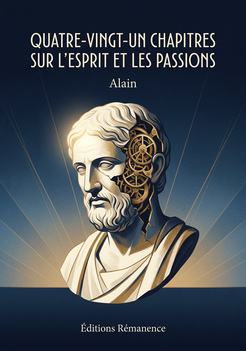 Livre Quatre-vingt-un Chapitres sur l’esprit et les passions par Alain - Couverture - Editions Remanence