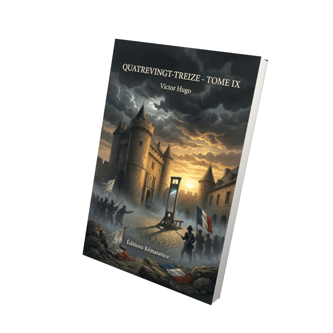 Livre Quatrevingt-treize - Tome IX par Victor Hugo - Vue 3D - Editions Remanence