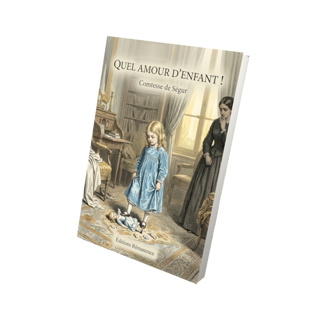 Livre Quel amour d’enfant ! par Comtesse de Ségur - Vue 3D - Editions Remanence
