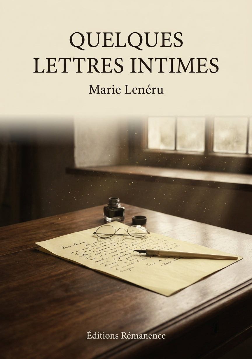 Livre Quelques lettres intimes par Marie Lenéru - Couverture - Editions Remanence