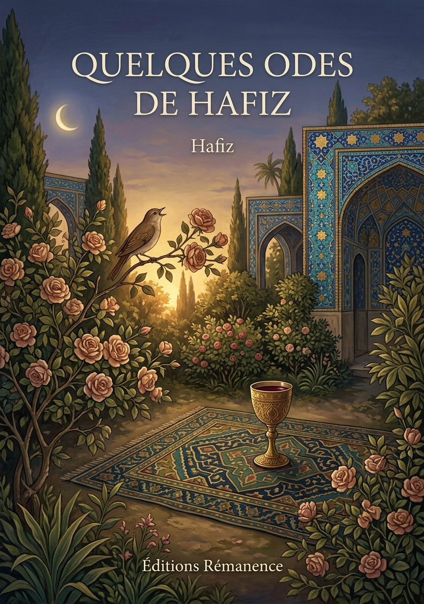 Livre Quelques Odes de Hafiz par Hafiz - Couverture - Editions Remanence
