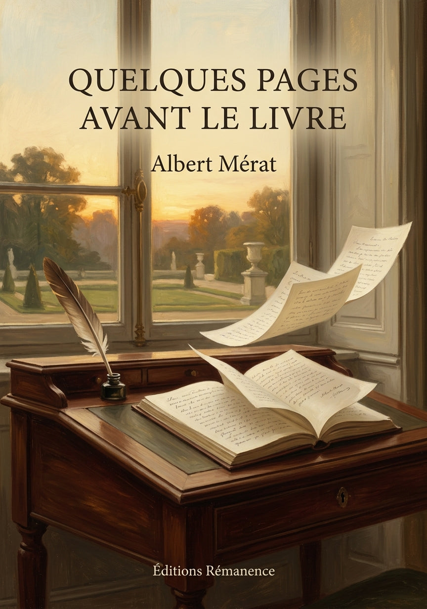 Livre Quelques Pages avant le Livre par Albert Mérat - Couverture - Editions Remanence