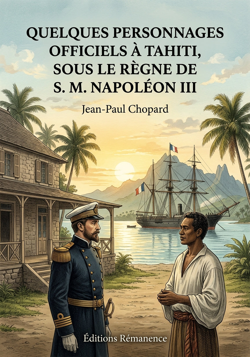 Livre Quelques personnages officiels à Tahiti, sous le règne de S. M. Napoléon III par Jean-Paul Chopard - Couverture - Editions Remanence