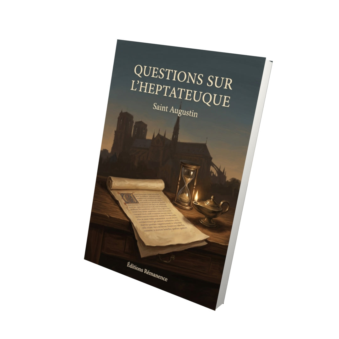 Livre Questions sur l'Heptateuque - Saint Augustin - Vue 3D - Editions Remanence