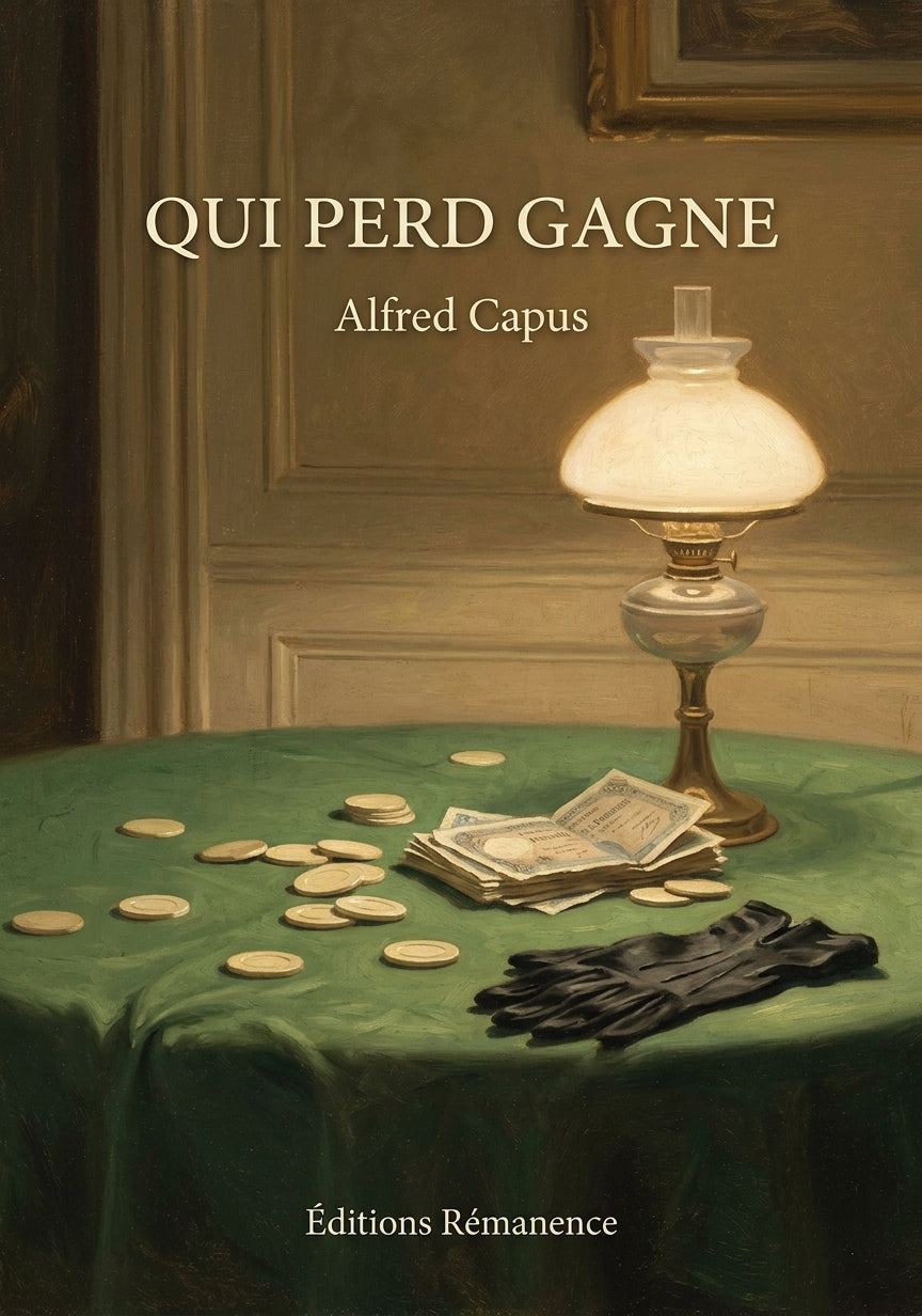 Livre Qui perd gagne par Alfred Capus - Couverture - Editions Remanence