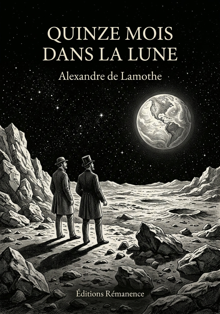 Livre Quinze mois dans la Lune par Alexandre de Lamothe - Couverture - Editions Remanence