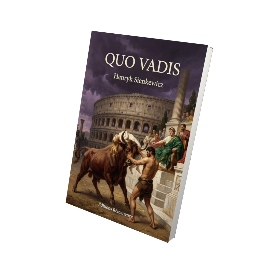 Livre Quo Vadis - Henryk Sienkewicz - Vue 3D - Editions Remanence