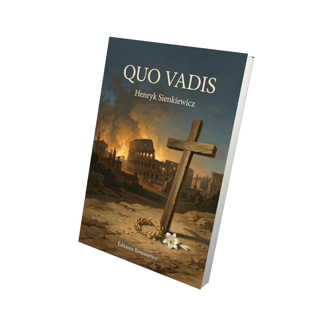 Livre Quo vadis par Henryk Sienkiewicz - Vue 3D - Editions Remanence