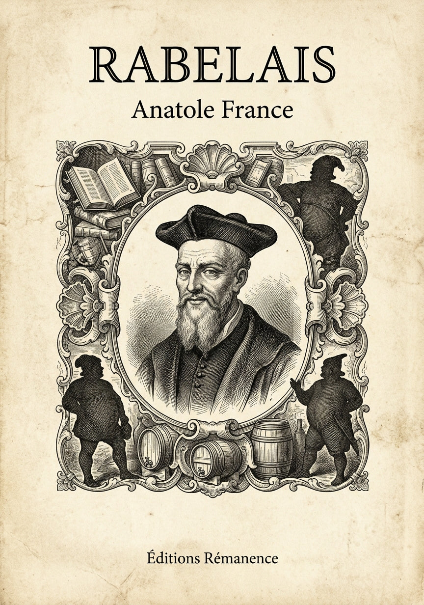 Livre Rabelais par Anatole France - Couverture - Editions Remanence