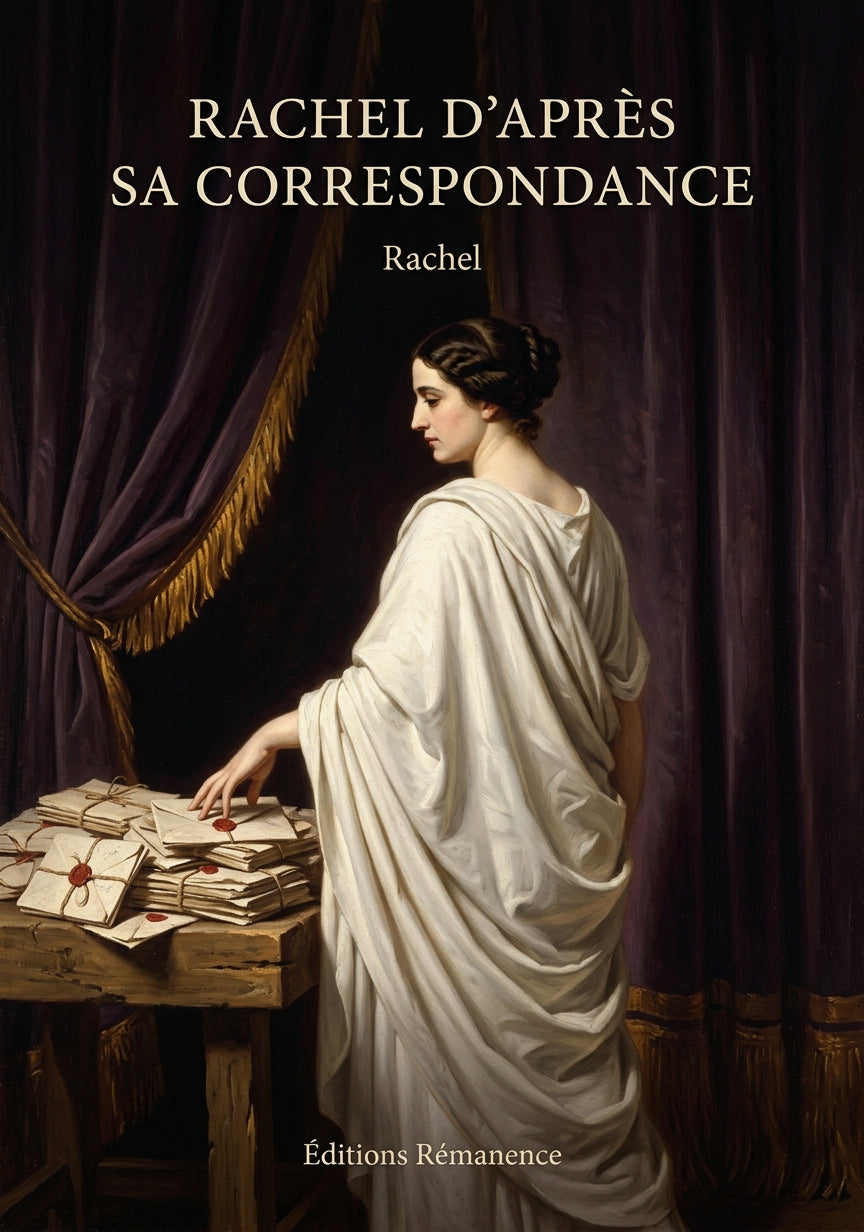 Livre Rachel d’après sa correspondance par Rachel - Couverture - Editions Remanence