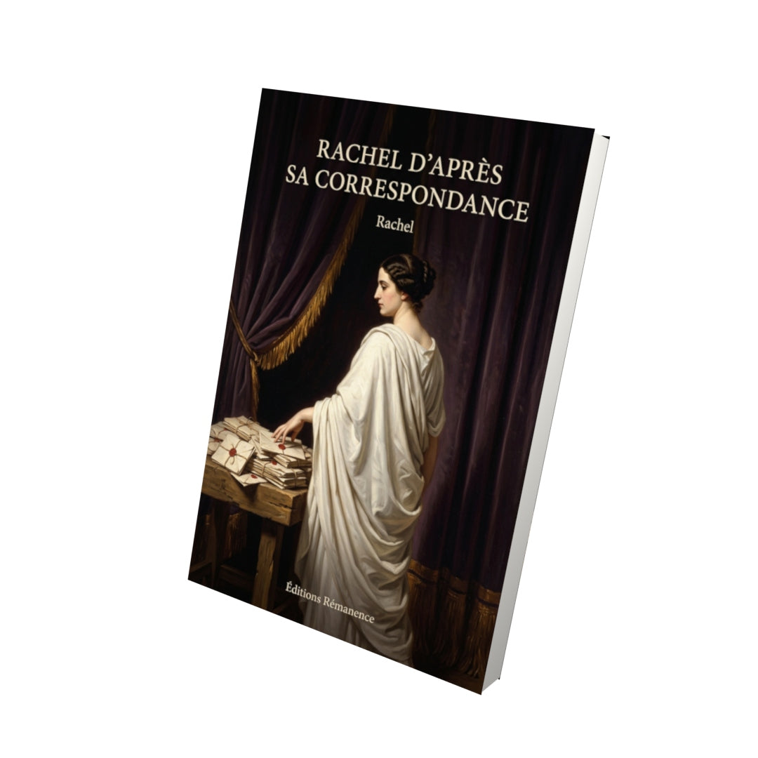 Livre Rachel d’après sa correspondance par Rachel - Vue 3D - Editions Remanence