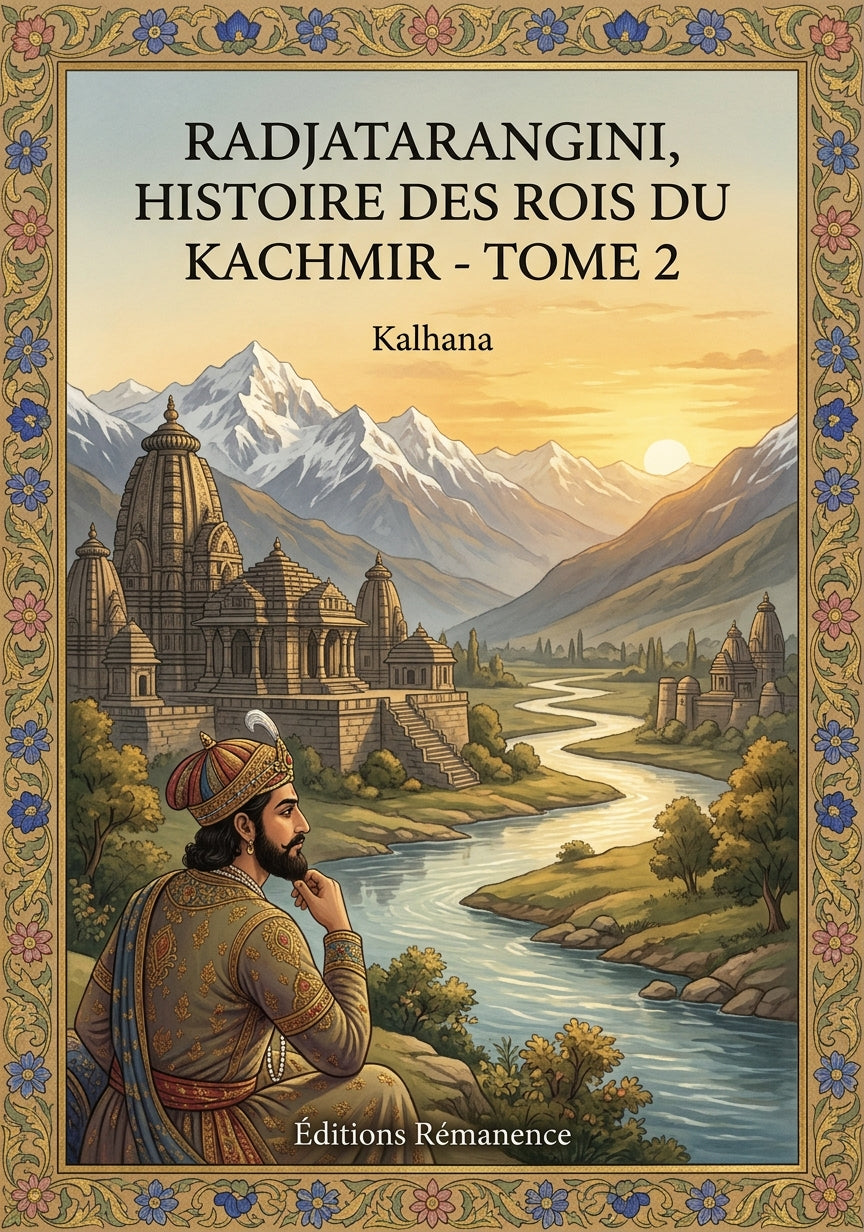 Livre Radjatarangini, histoire des rois du Kachmir - Tome 2 par Kalhana - Couverture - Editions Remanence