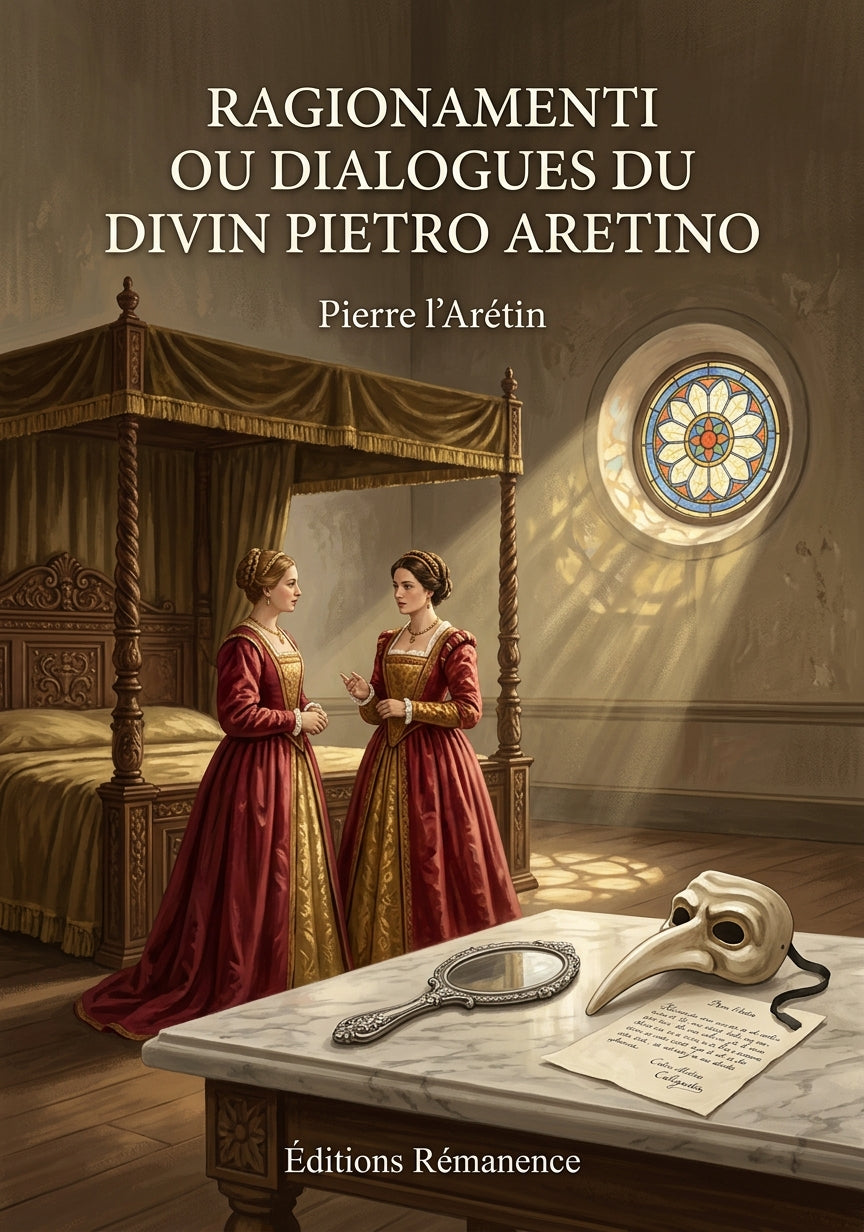 Livre Ragionamenti ou Dialogues du divin Pietro Aretino par Pierre l’Arétin - Couverture - Editions Remanence
