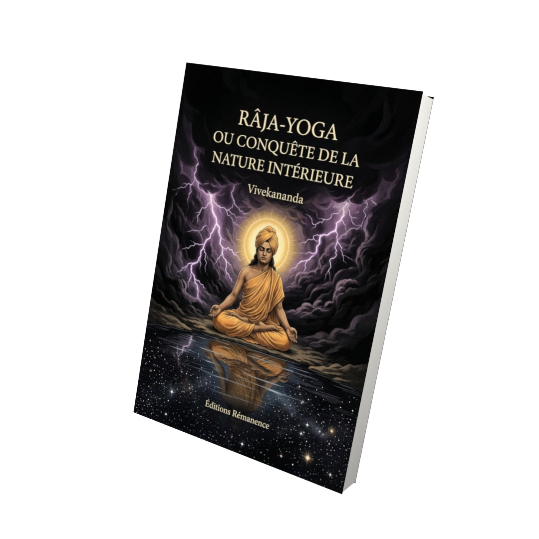Livre Râja-yoga ou Conquête de la nature intérieure par Vivekananda - Vue 3D - Editions Remanence