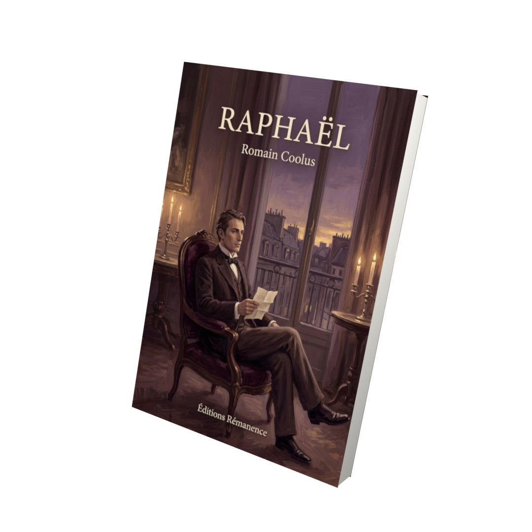 Livre Raphaël par Romain Coolus - Vue 3D - Editions Remanence