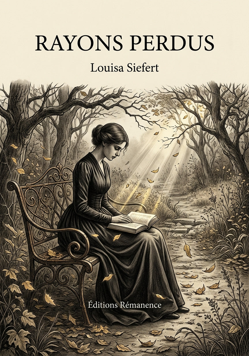 Livre Rayons perdus par Louisa Siefert - Couverture - Editions Remanence