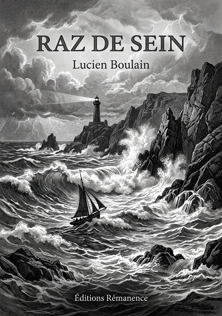 Livre Raz de Sein par Lucien Boulain - Couverture - Editions Remanence