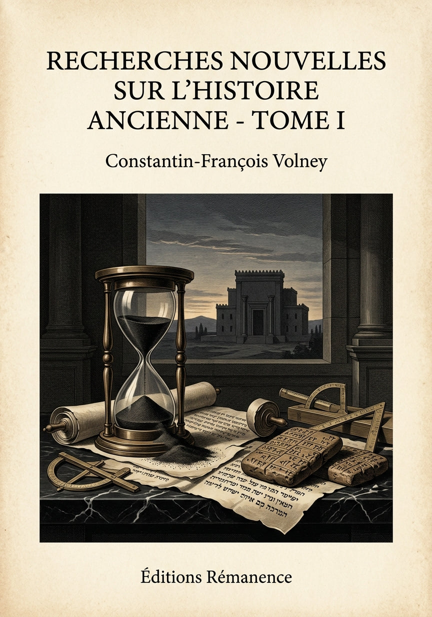 Recherches nouvelles sur l'histoire ancienne - Tome I - Constantin-François Volney (Couverture)