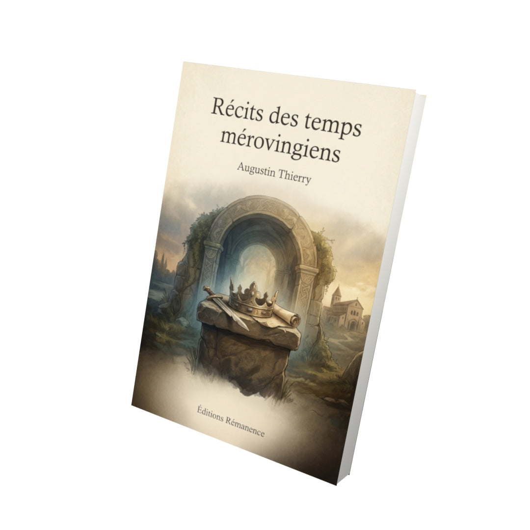 Livre Récits des temps mérovingiens – Augustin Thierry - Vue 3D - Editions Remanence