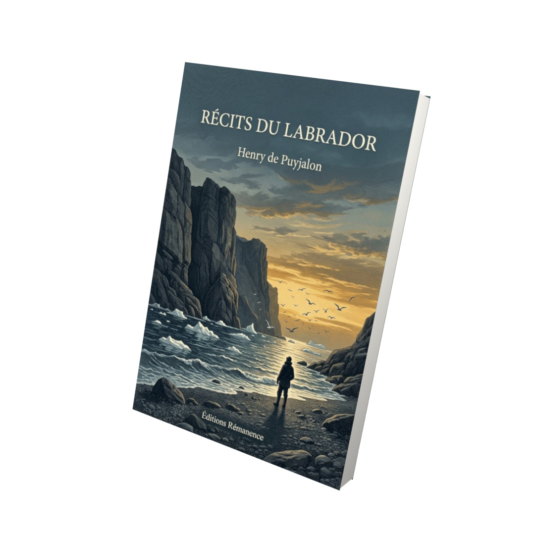 Livre Récits du Labrador par Henry de Puyjalon - Vue 3D - Editions Remanence