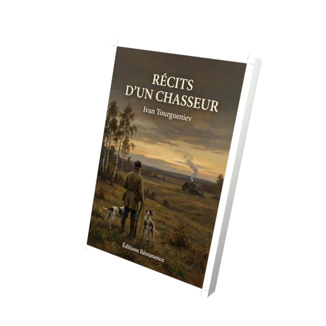 Livre Récits d’un Chasseur par Ivan Tourgueniev - Vue 3D - Editions Remanence