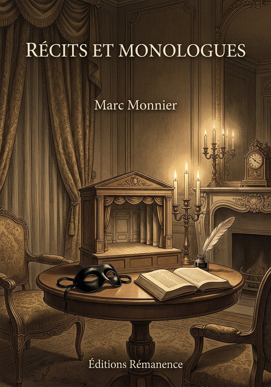 Livre Récits et Monologues par Marc Monnier - Couverture - Editions Remanence