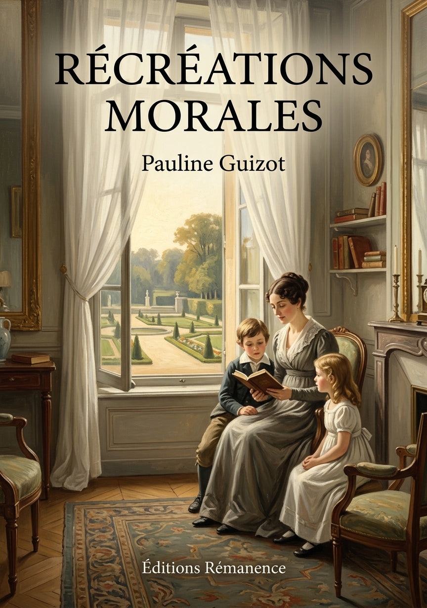 Livre Récréations morales par Pauline Guizot - Couverture - Editions Remanence