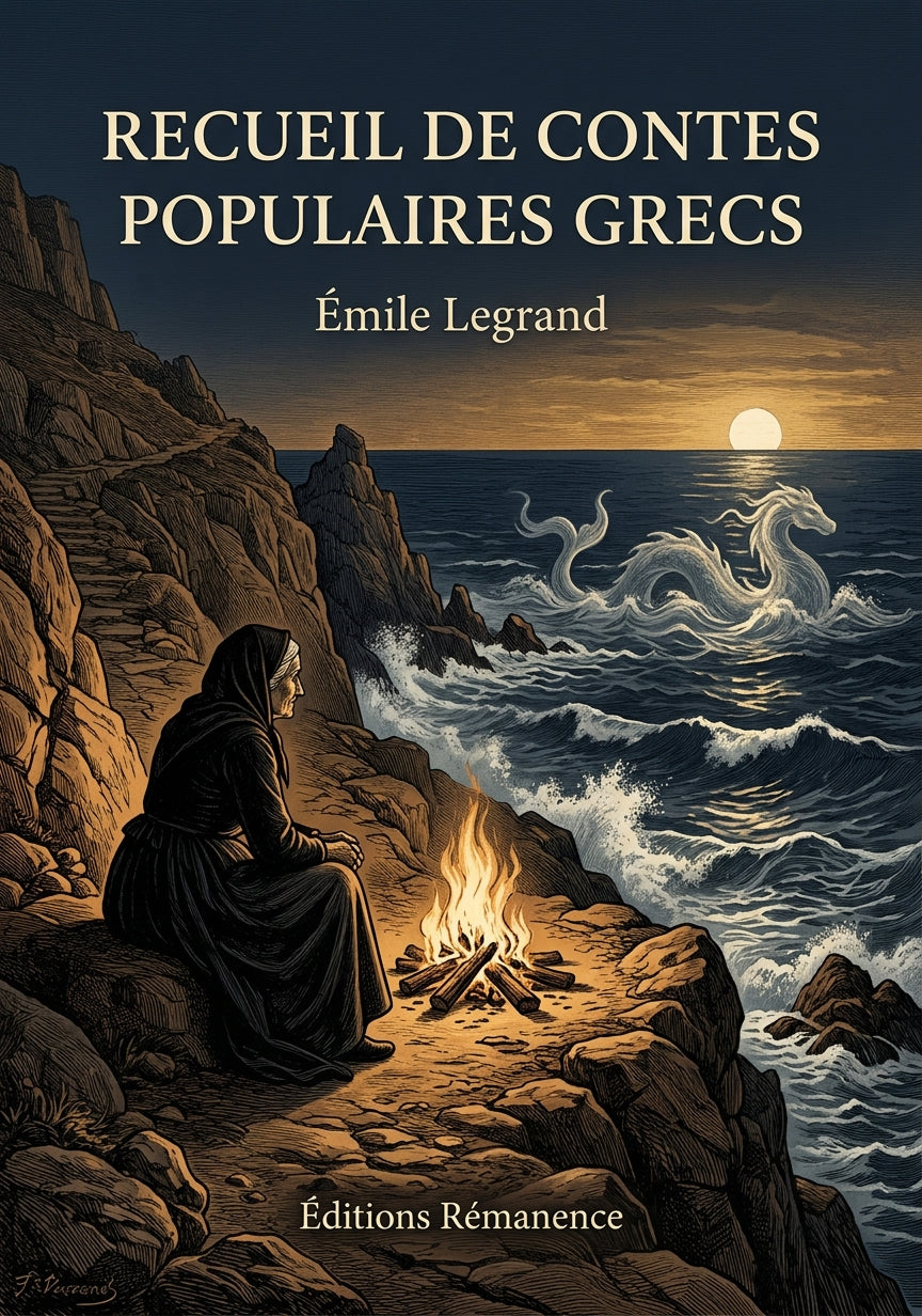 Livre Recueil de contes populaires grecs par Émile Legrand - Couverture - Editions Remanence