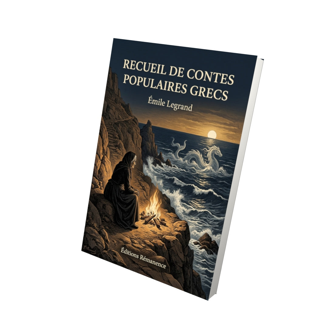 Livre Recueil de contes populaires grecs par Émile Legrand - Vue 3D - Editions Remanence