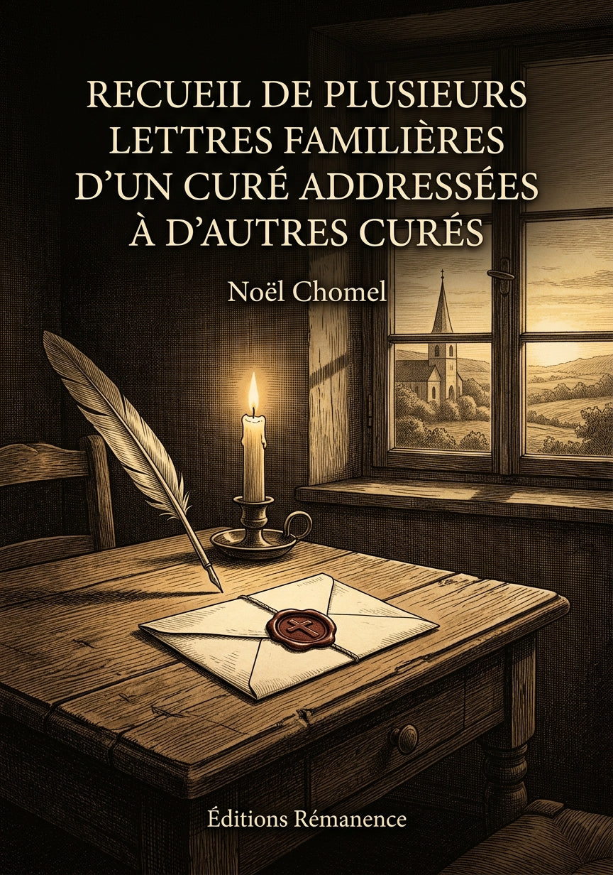 Livre Recueil de plusieurs lettres familieres d’un curé addressées à d’autres curés par Noël Chomel - Couverture - Editions Remanence