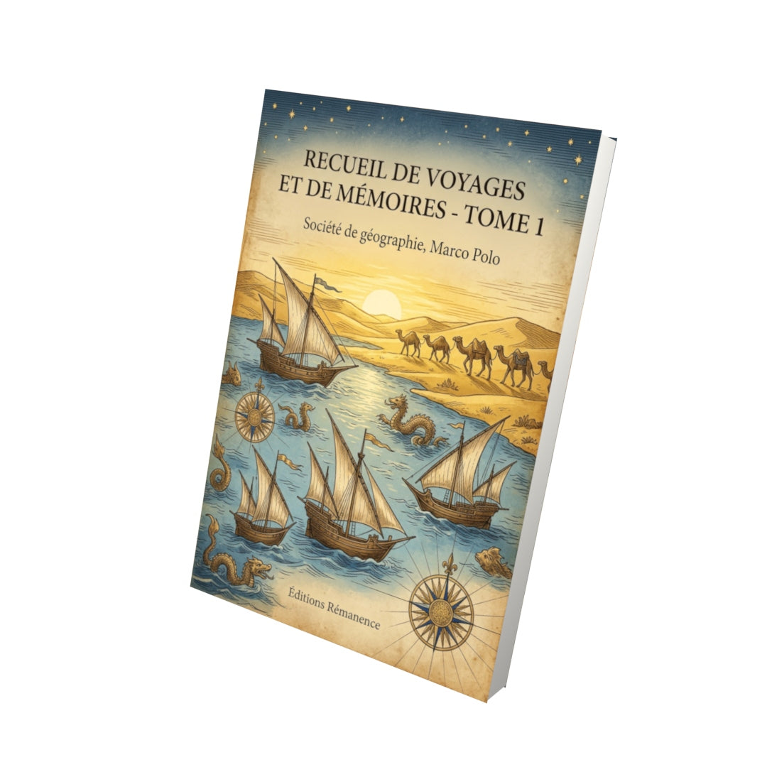 Livre Recueil de voyages et de mémoires - Tome 1 par Société de géographie, Marco Polo - Vue 3D - Editions Remanence