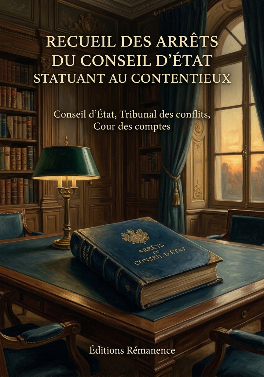 Livre Recueil des arrêts du Conseil d'État statuant au contentieux par Conseil d'État, Tribunal des conflits, Cour des comptes - Couverture - Editions Remanence