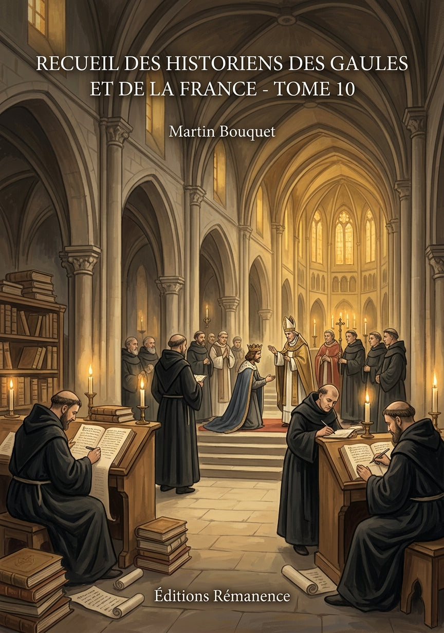 Livre Recueil des historiens des Gaules et de la France - Tome 10 par Martin Bouquet - Couverture - Editions Remanence
