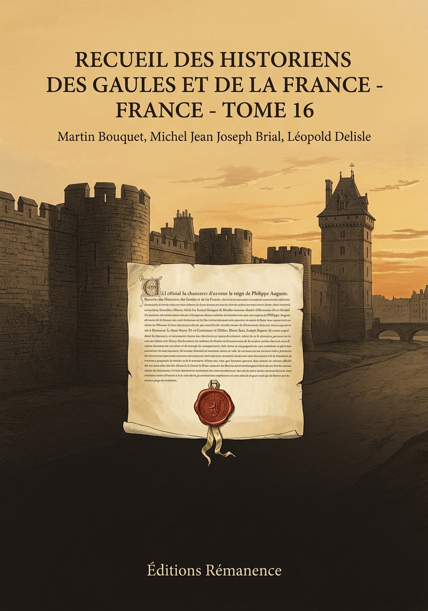 Livre Recueil des Historiens des Gaules et de la France - Tome 16 par Martin Bouquet, Michel Jean Joseph Brial, Léopold Delisle - Couverture - Editions Remanence