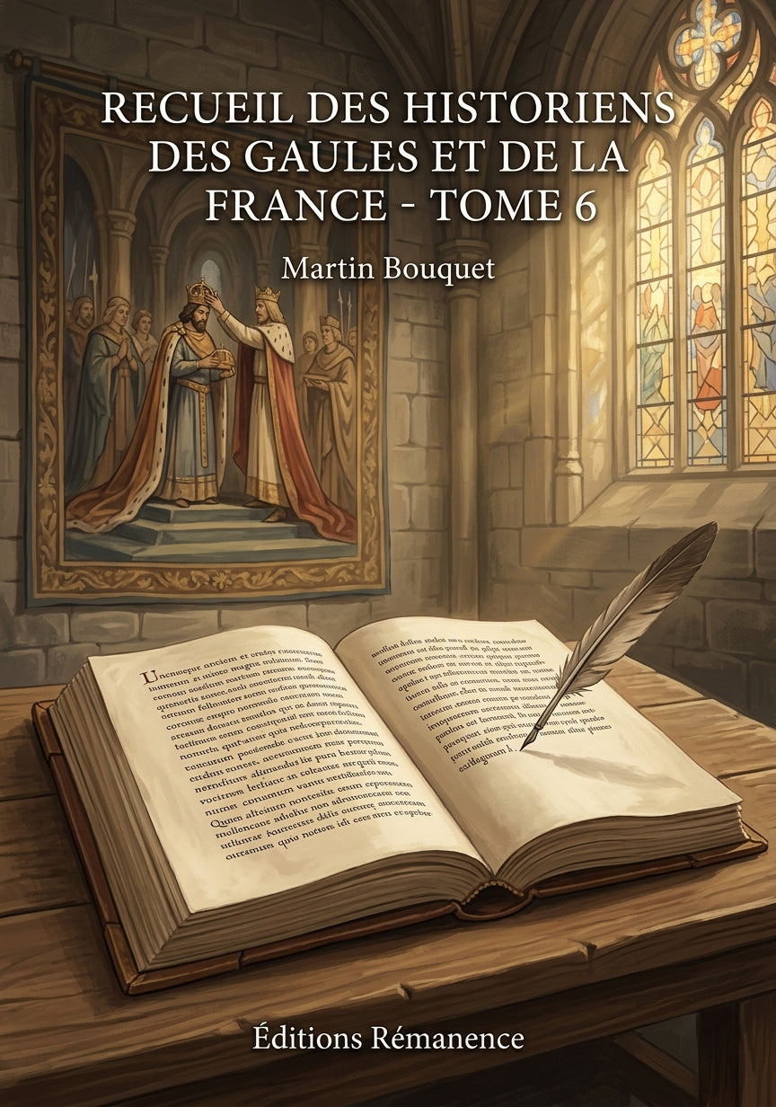 Livre Recueil des historiens des Gaules et de la France - Tome 4 par Martin Bouquet - Couverture - Editions Remanence