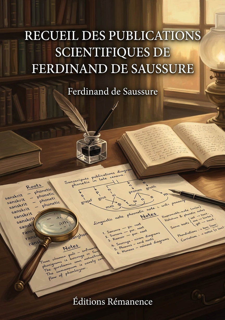Livre Recueil des publications scientifiques de Ferdinand de Saussure par Ferdinand de Saussure - Couverture - Editions Remanence