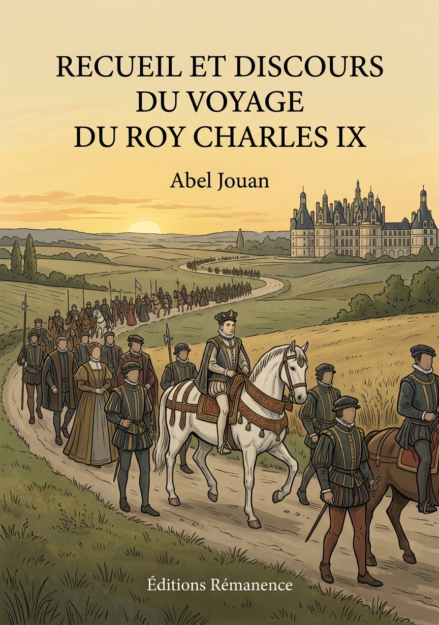Livre Recueil et discours du voyage du Roy Charles IX par Abel Jouan - Couverture - Editions Remanence