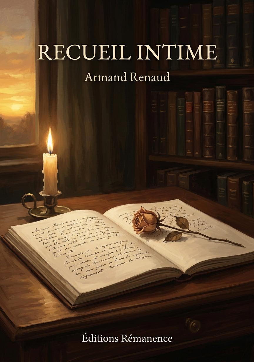 Livre Recueil intime par Armand Renaud - Couverture - Editions Remanence